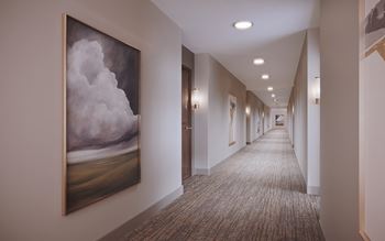 Oversized interior corridors